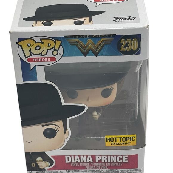 Funko Pop! Heroes Diana Prince Vinyl Figure  Hot Topic Exclusive New - Picture 8 of 10